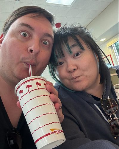 Post gig In N Out with the wife! @superkaelyn