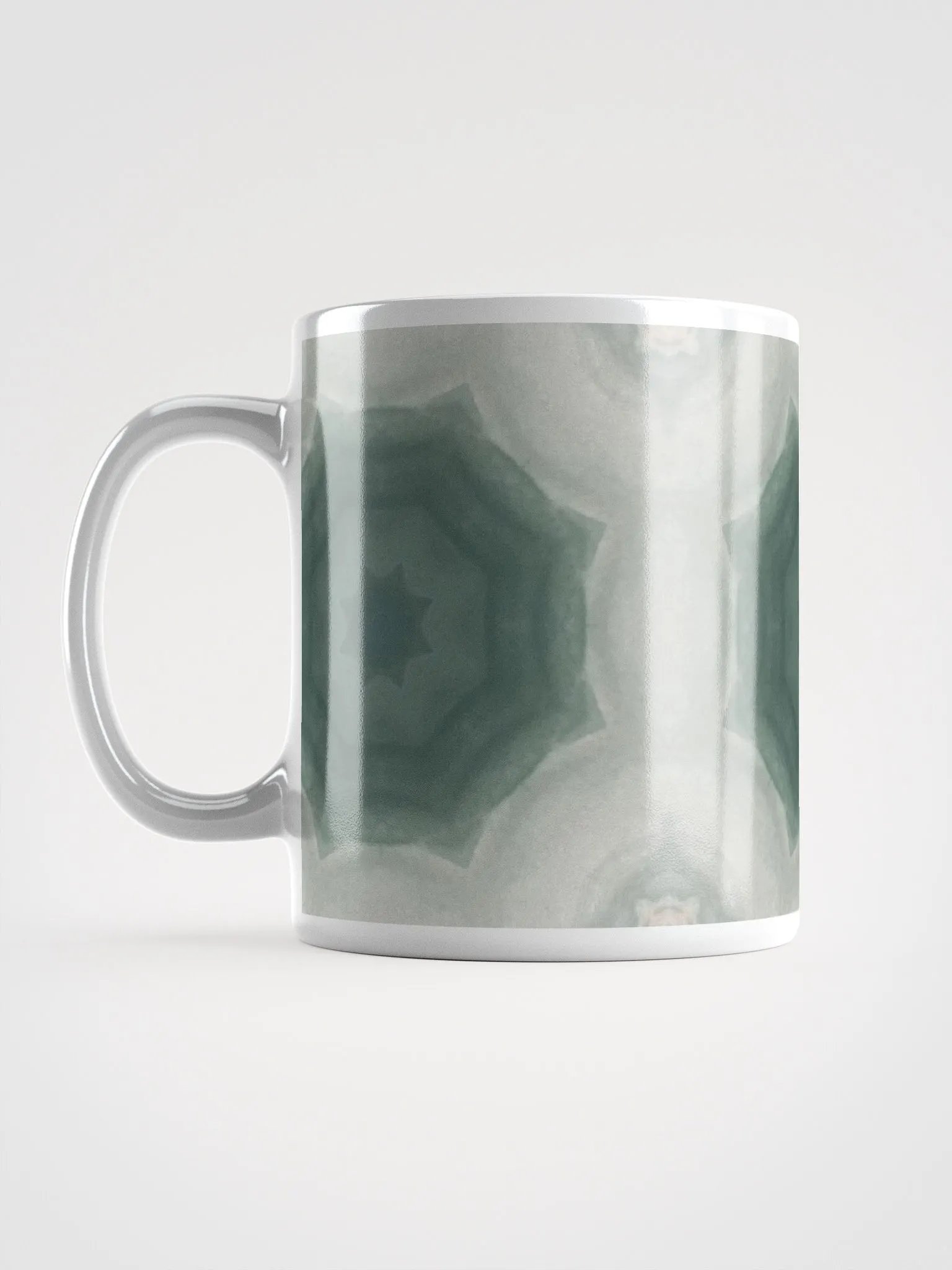 Green and White Geometric Patterned Design product image (6)