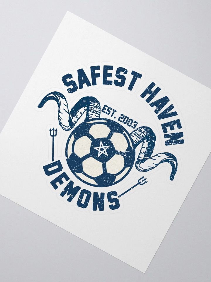 safest haven demons soccer club die sticker product image (6)