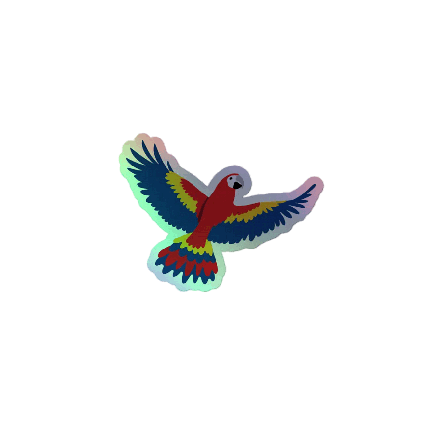 Vibrant Flight Holographic Sticker Set product image (1)