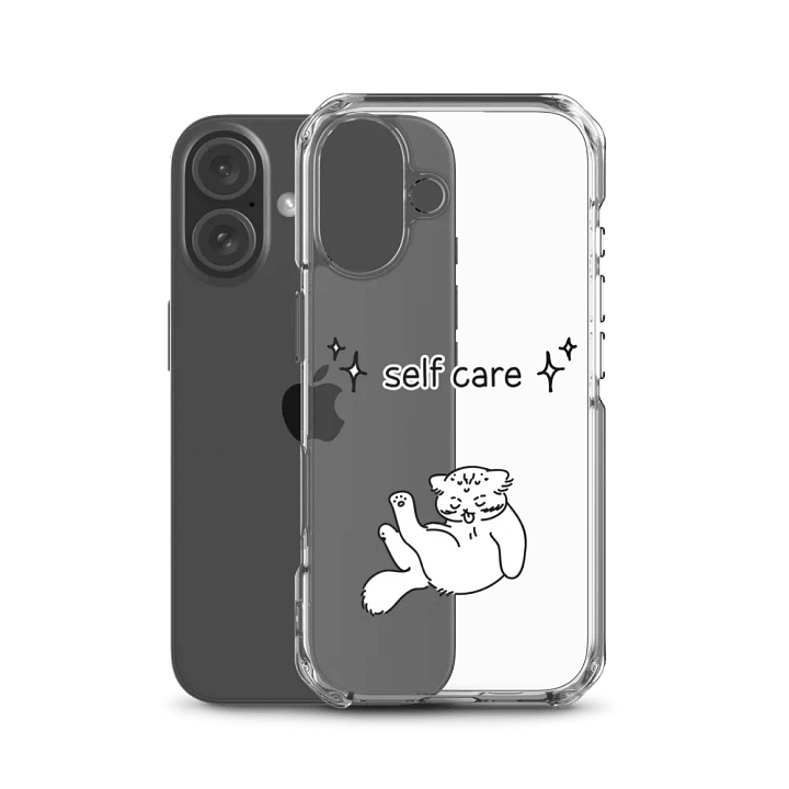 Self Care Manul - Clear iPhone Case product image (50)