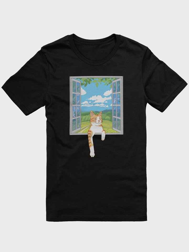 Orange Cat Peeking Through Window T-Shirt product image (13)