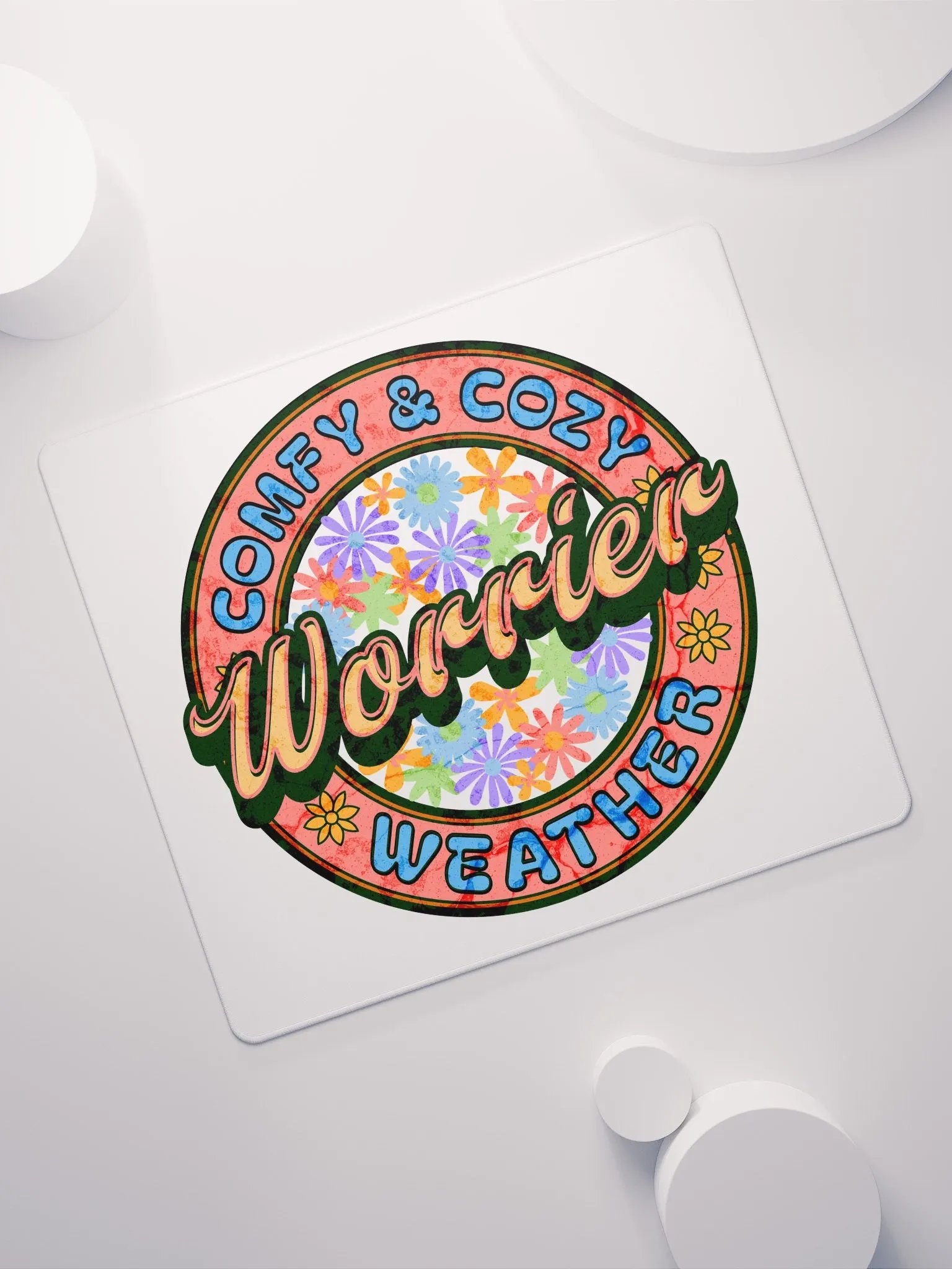 Worrier Comfy And Cozy Weather Floral Gaming Mouse Pad product image (5)
