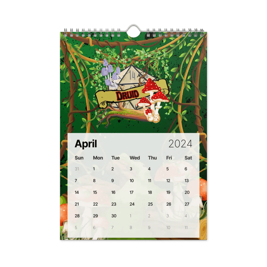Chill Zone DnD Vibes 2024 Calendar product image (7)