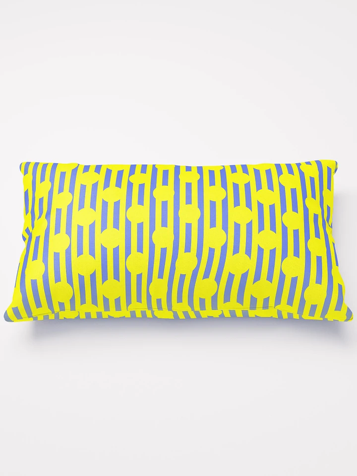 Yellow Stripes and Polkadots Throw Pillow product image (1)