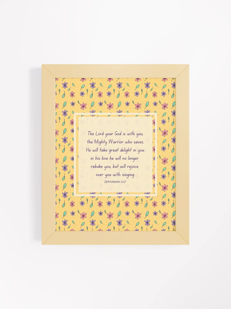 Bible Verse Print - Zephaniah 3:17 product image (4)