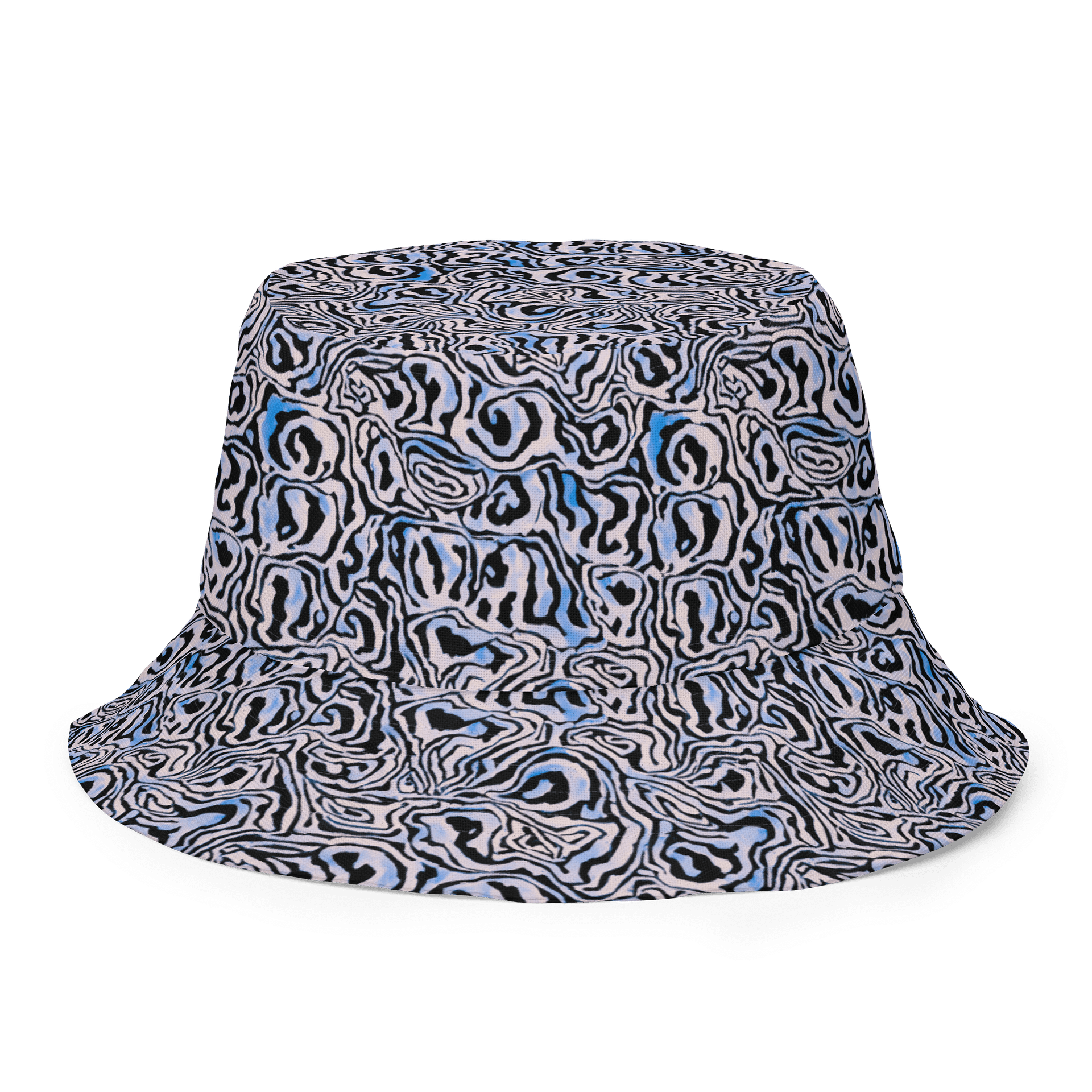 Blue Black Snake Pattern Hat product image (8)