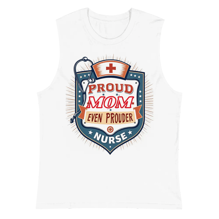 Proud Mom Nurse Shield Muscle Tank product image (6)