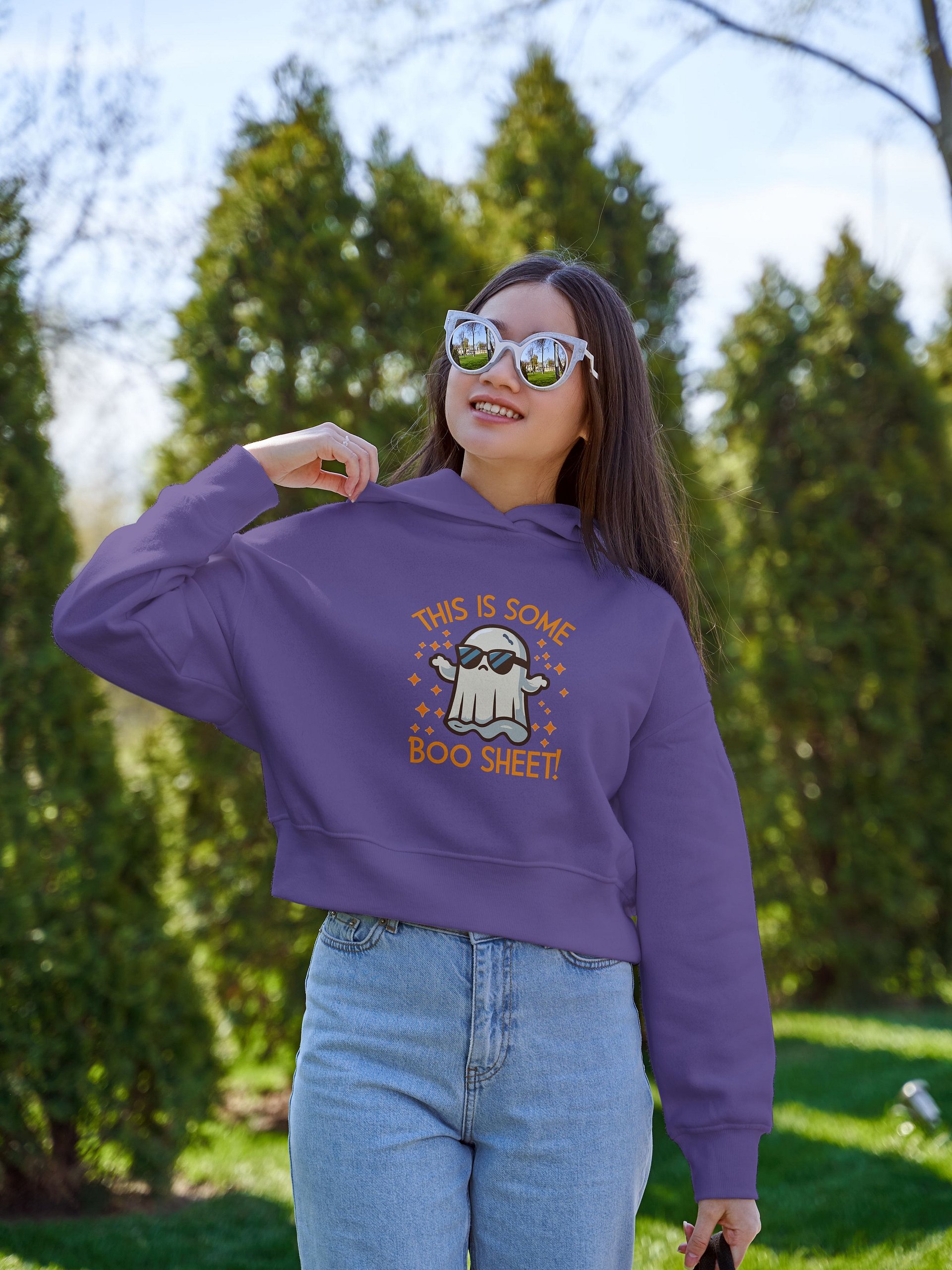 Funny Ghost Halloween Hoodie | Boo Sheet Sarcastic Apparel product image (55)