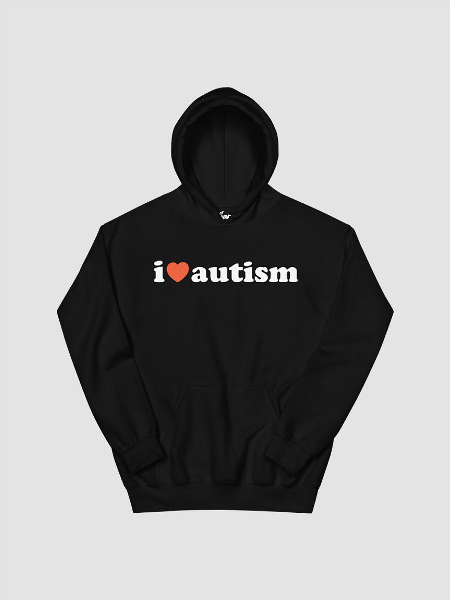 I Heart Autism Black Hoodie product image (1)