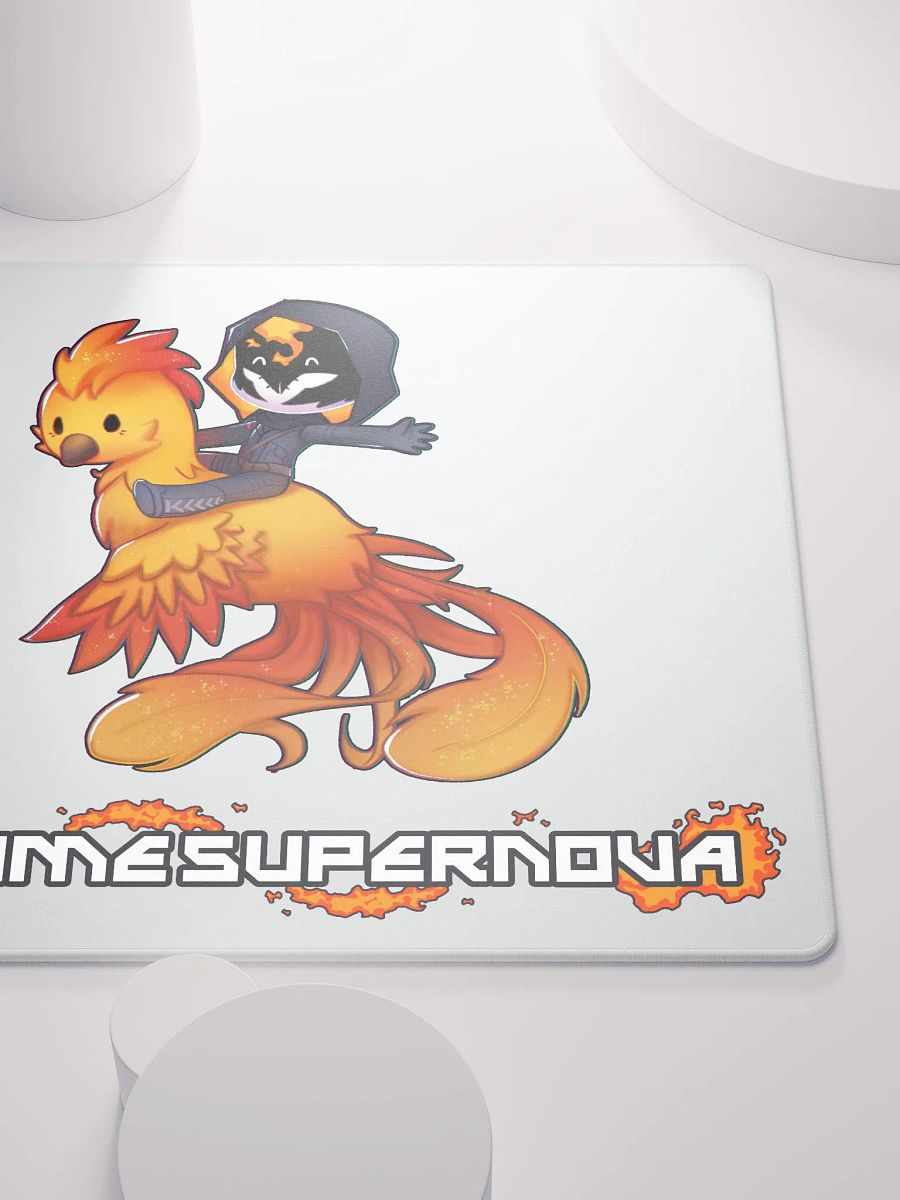 Phoenix Chibi Gaming Mousepad (White) product image (5)