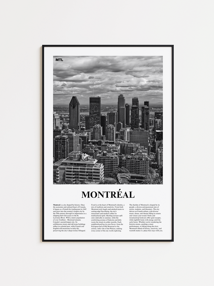 Montreal 01 Newspaper Poster product image (1)