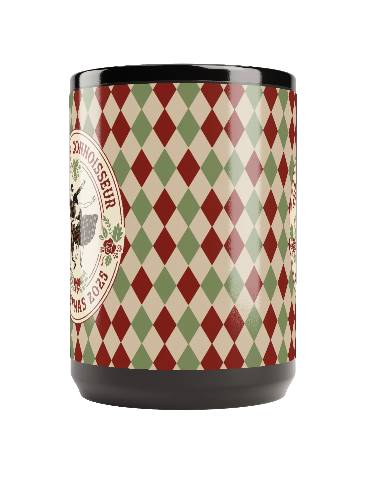 Harlequin Christmas Pattern Mug - 15 oz. product image (5)