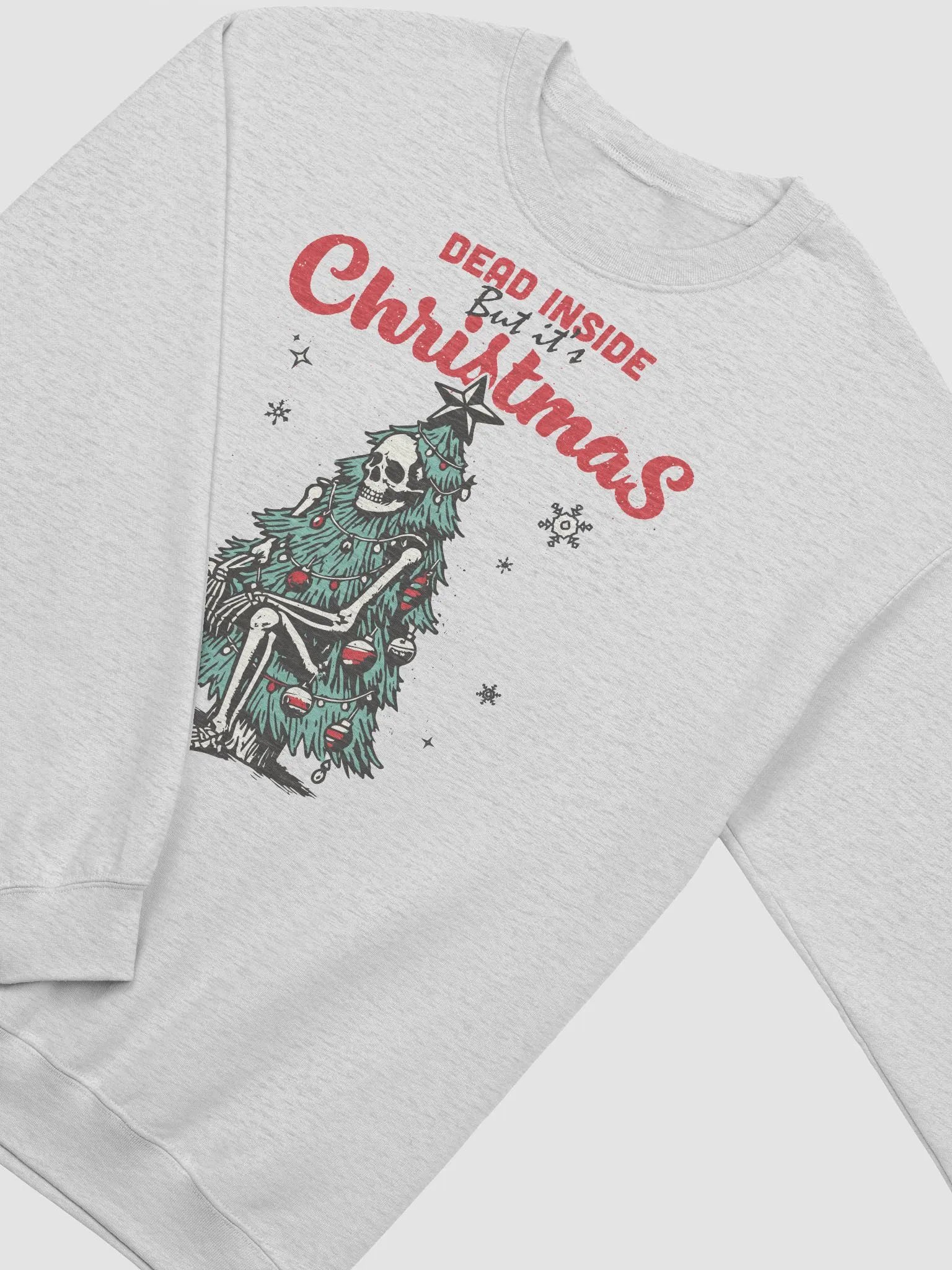 Dead inside but its christmas Crewneck product image (3)