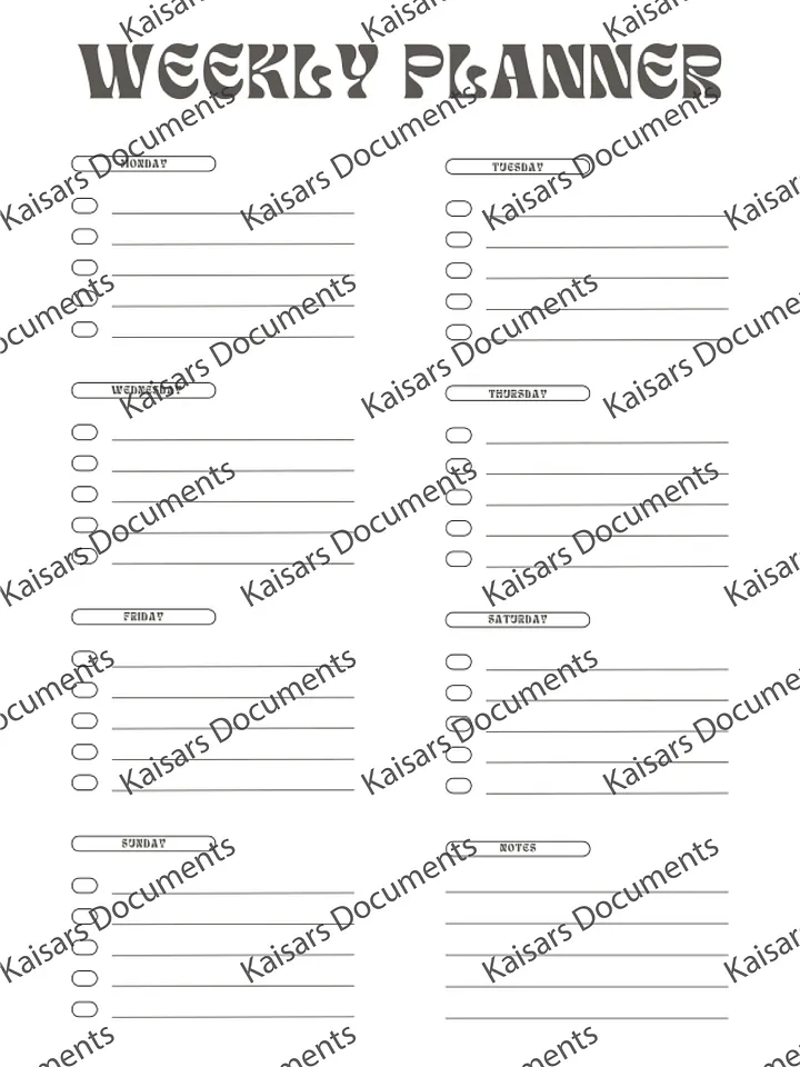 Aesthetic Weekly Planner - 3 product image (1)