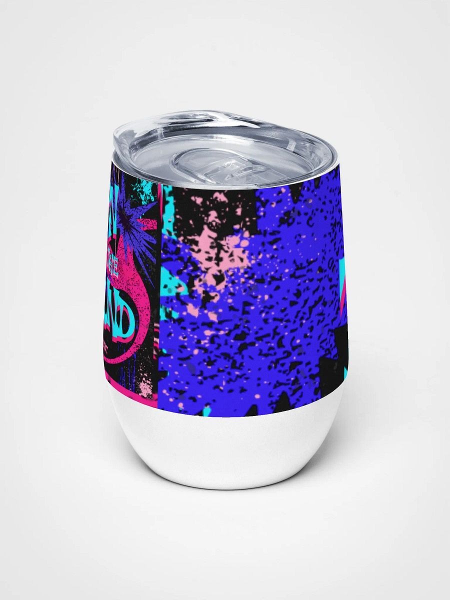 burn it to the ground, anarchist bunny Psychedelic Rabbit Wine Tumbler product image (5)