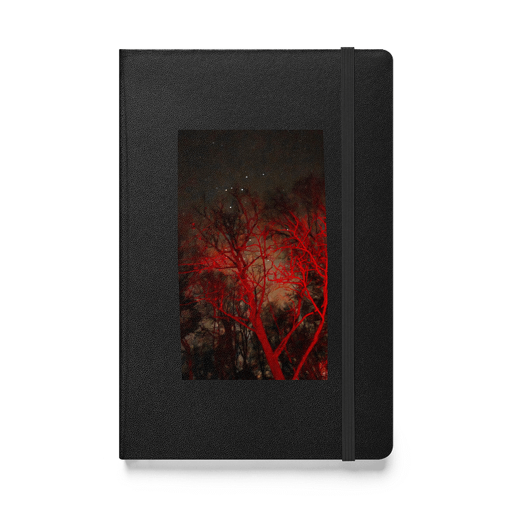Night Sky Red Forest Hardcover Notebook product image (1)