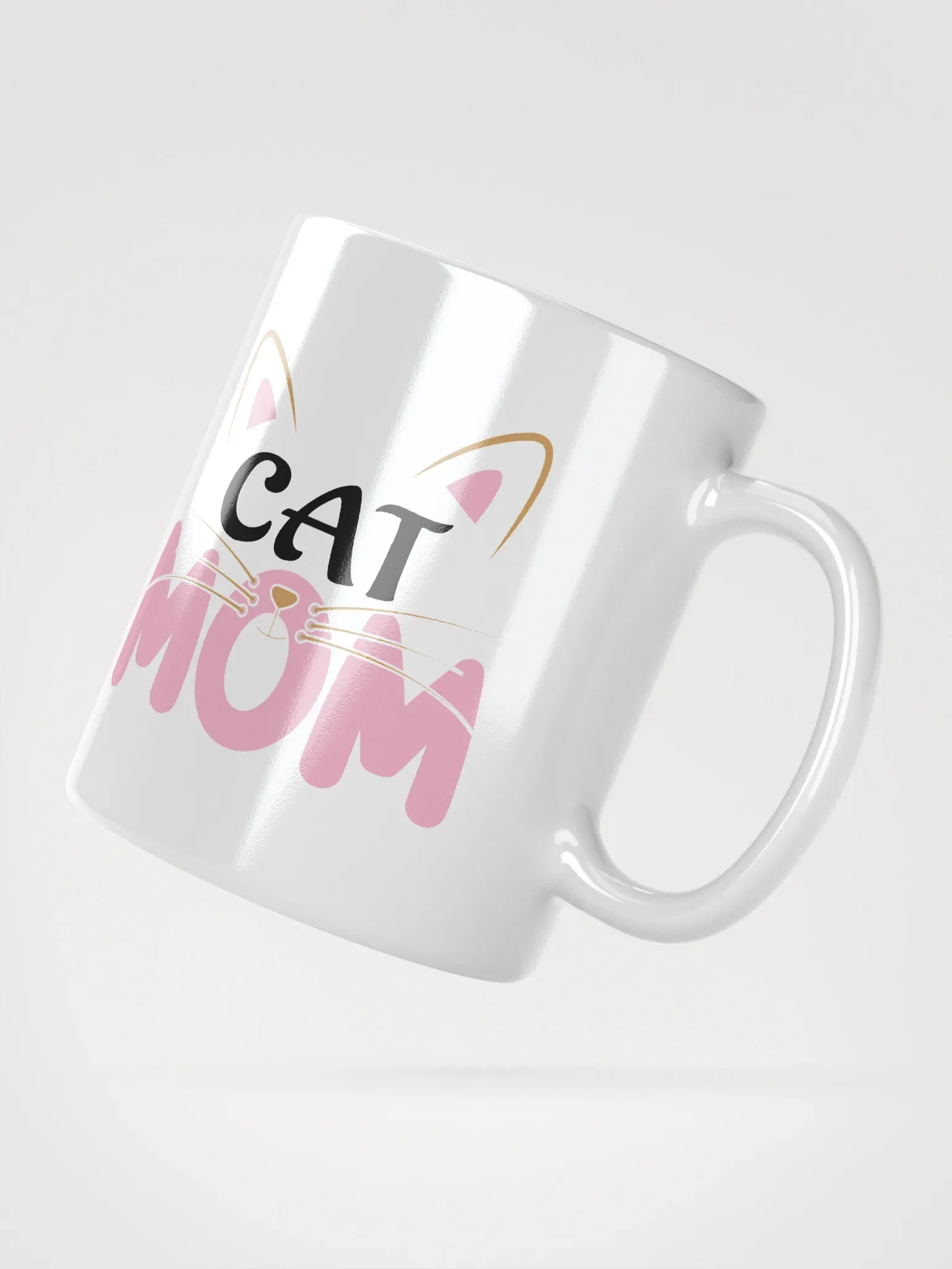 Cat Mom White Mug product image (4)
