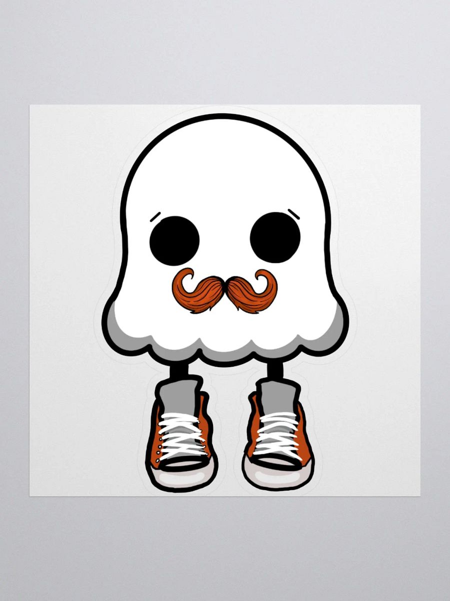 mustached gg logo sticker product image (2)