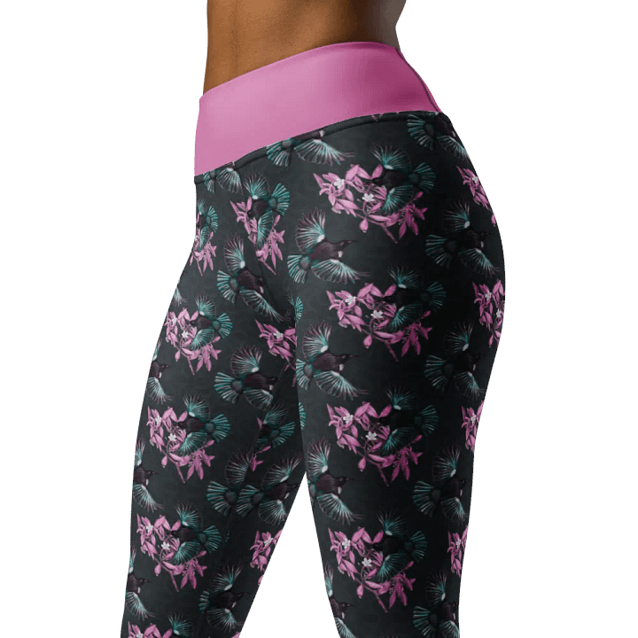 Tui in Flight - Neon Pink and Teal Life Leggings product image (1)