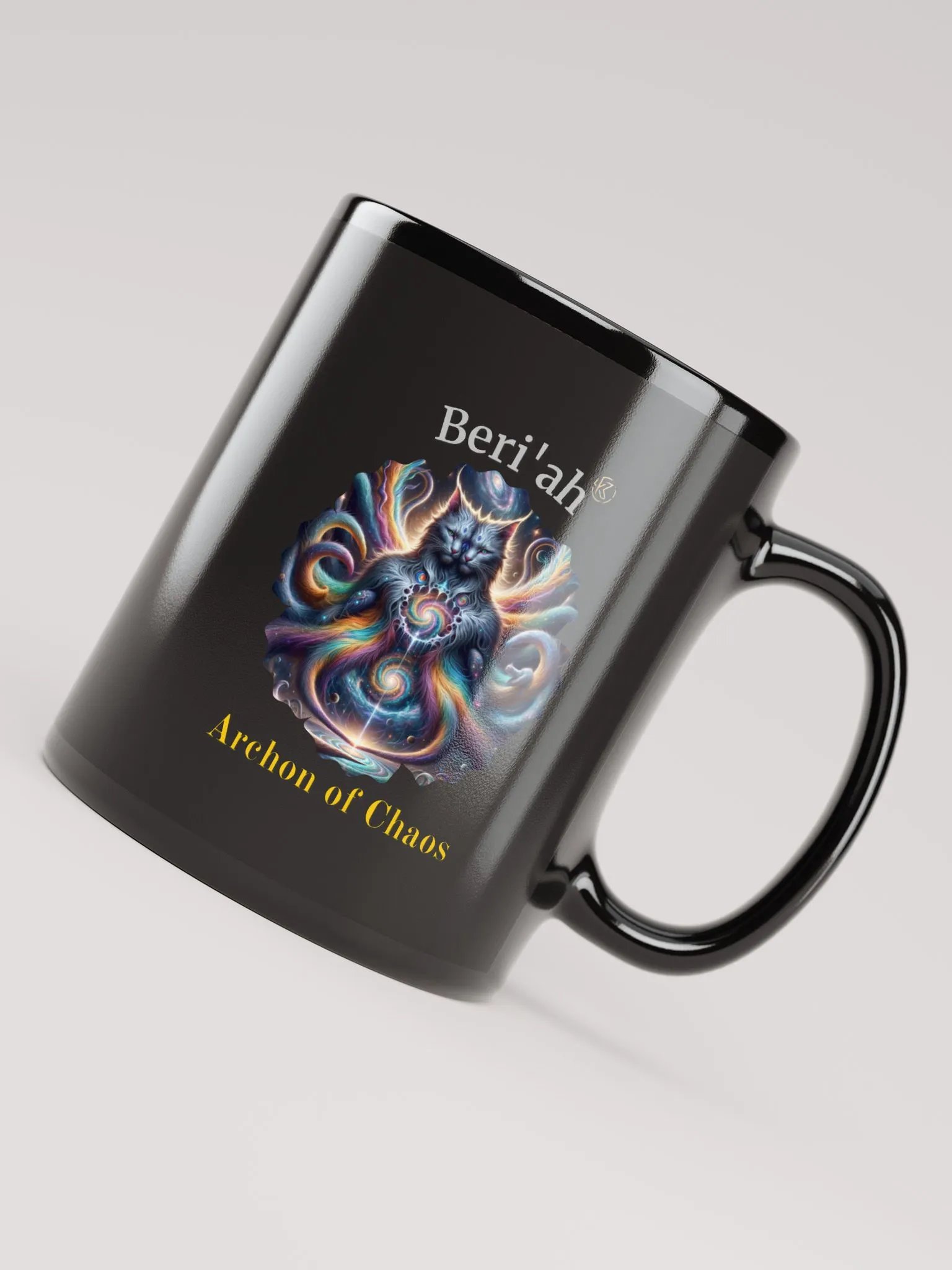 Supernal Beri´ah | Black Glossy Mug product image (4)
