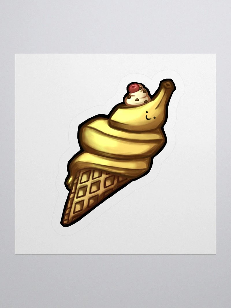 Banana Soft Serve Stickers