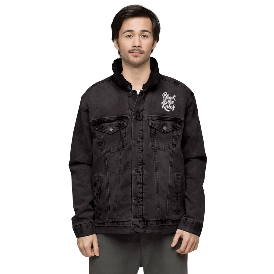 BREAK - Cosmic Symbol Unisex Denim Jacket product image (5)