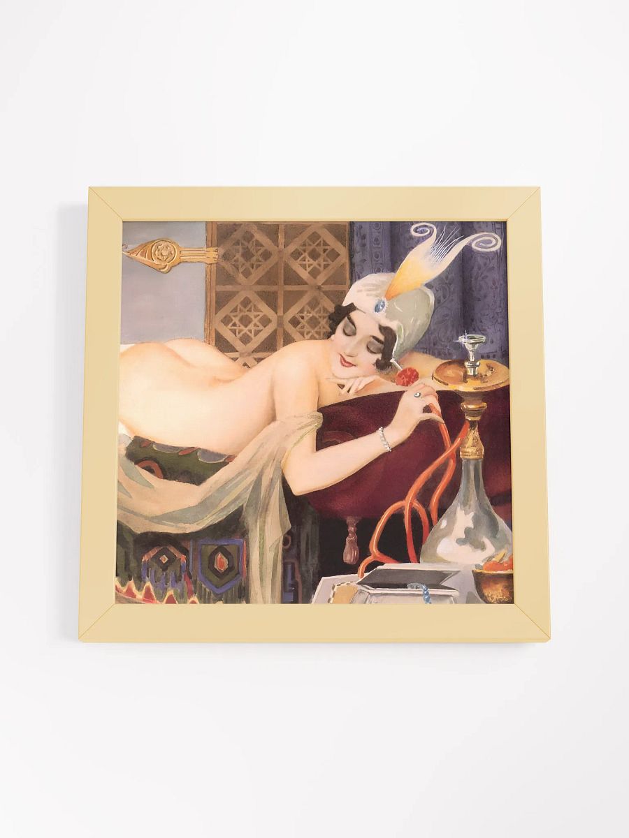 Hookah Girl Pinup Art by Alberto Vargas Elegance Matte Framed Poster product image (19)
