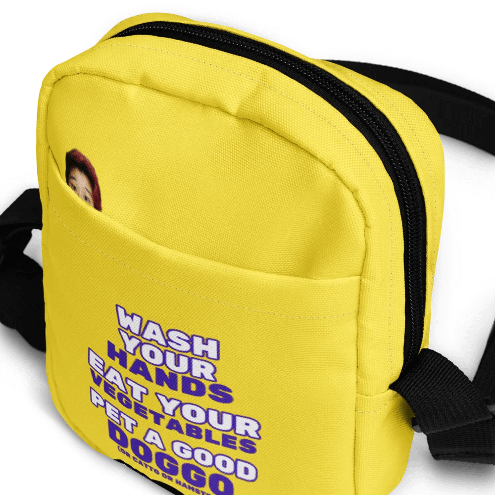 Wash Your Hands, Eat your Veggies, Pet a Doggo (Instinct Crossbody Bag) product image (10)