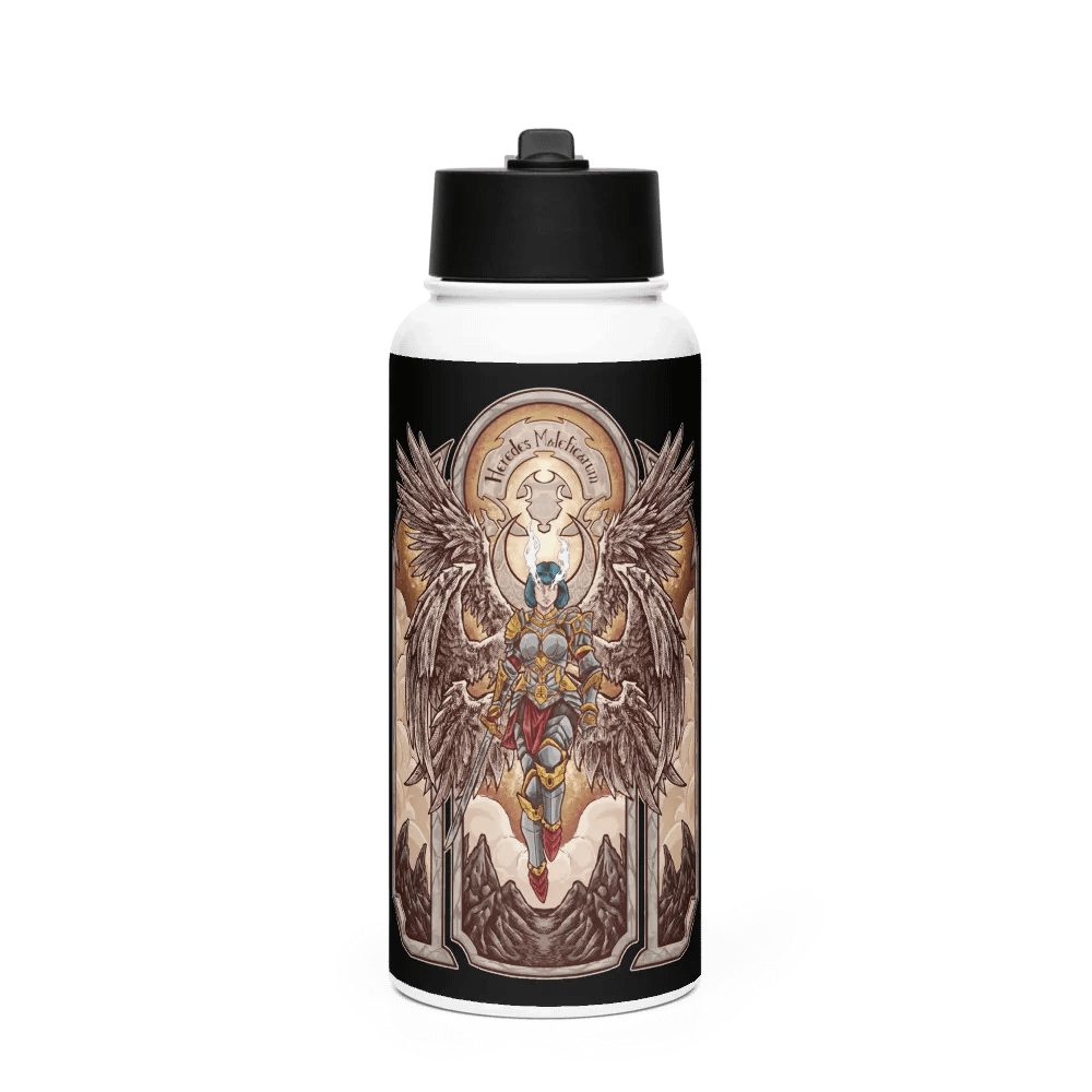 "Heredes Maleficarum" Stainless Steel Water Bottle with a Straw Lid product image (1)