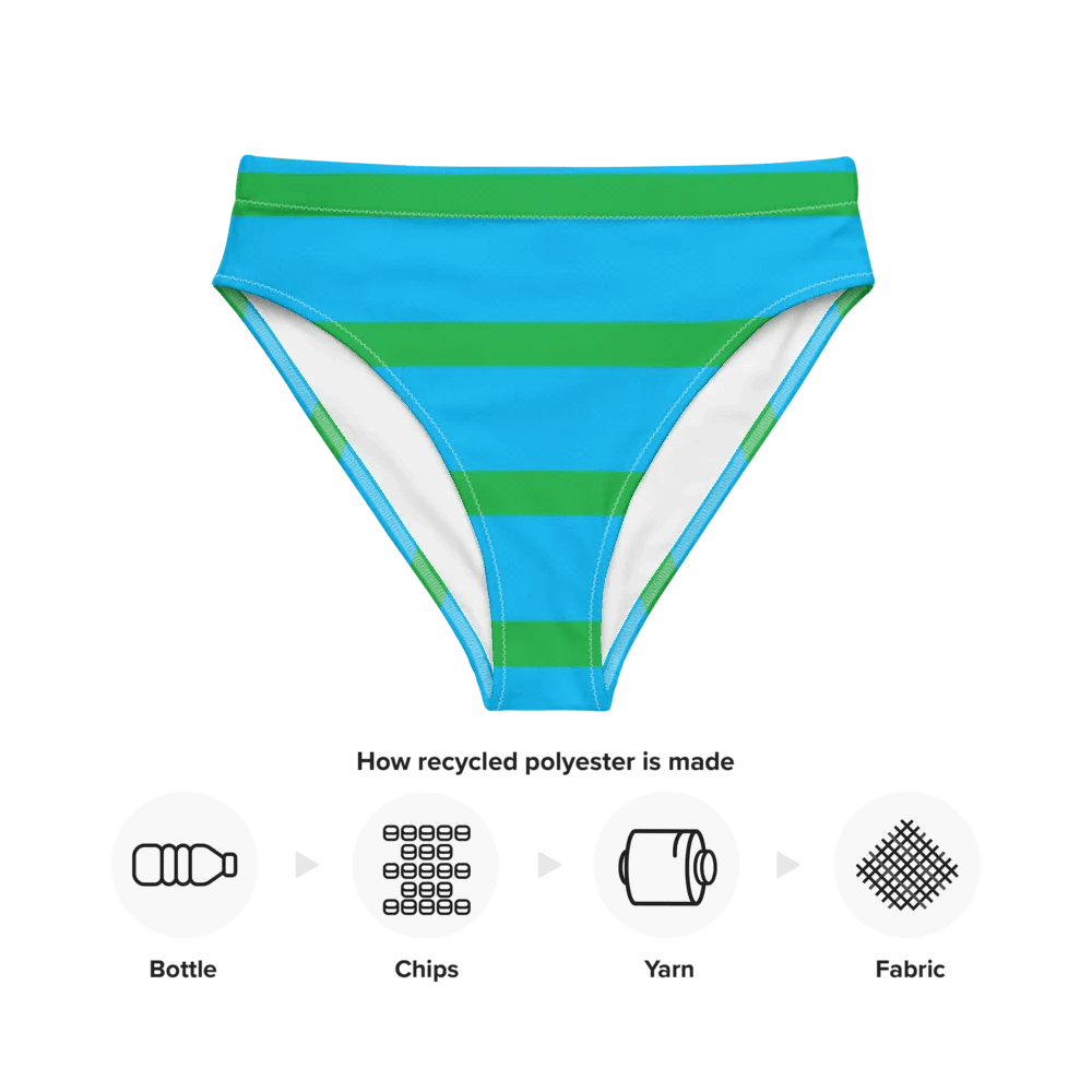 8-Bit Recycled High Waisted Bikini Bottom product image (3)