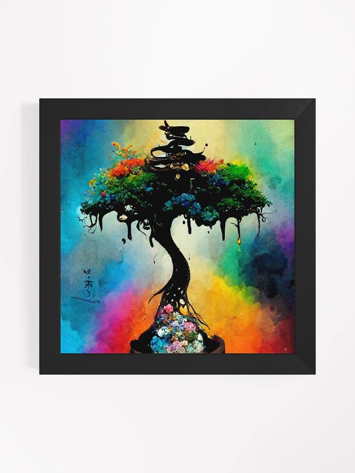 Rainbow Tree - Framed Matte Poster product image (5)