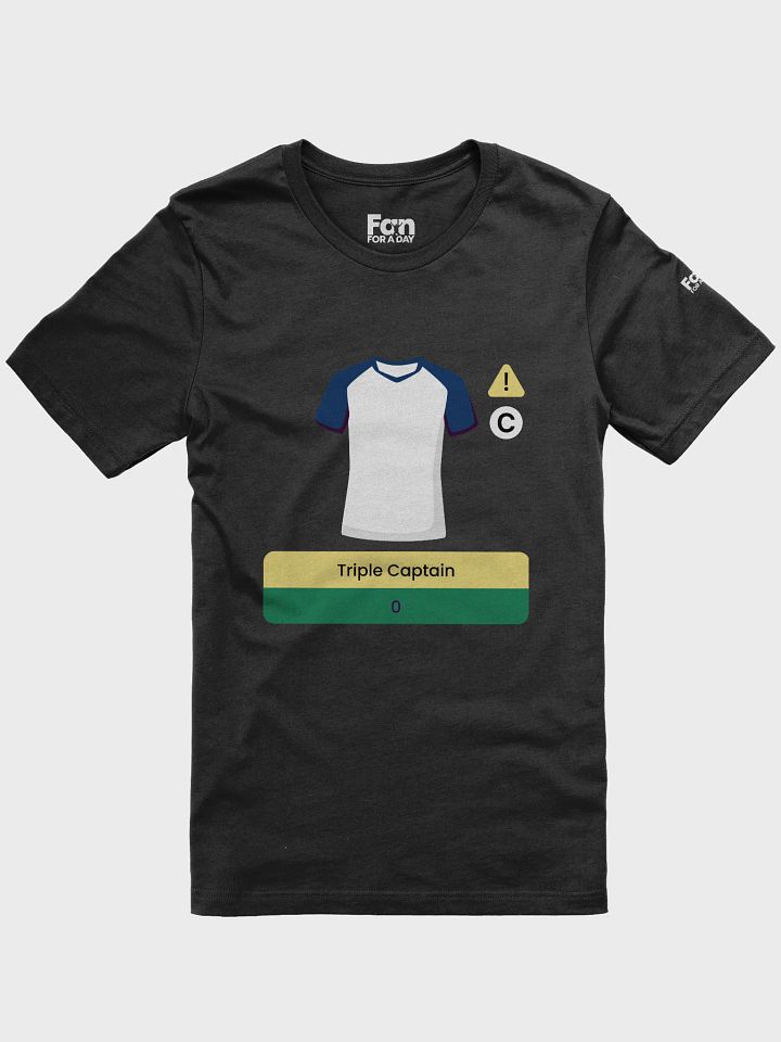 White Triple Captain Fantasy Football T-shirt product image (1)