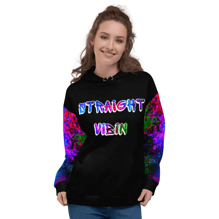 STRAIGHT VIBIN NEON COLOR FADE HOODIE product image (3)