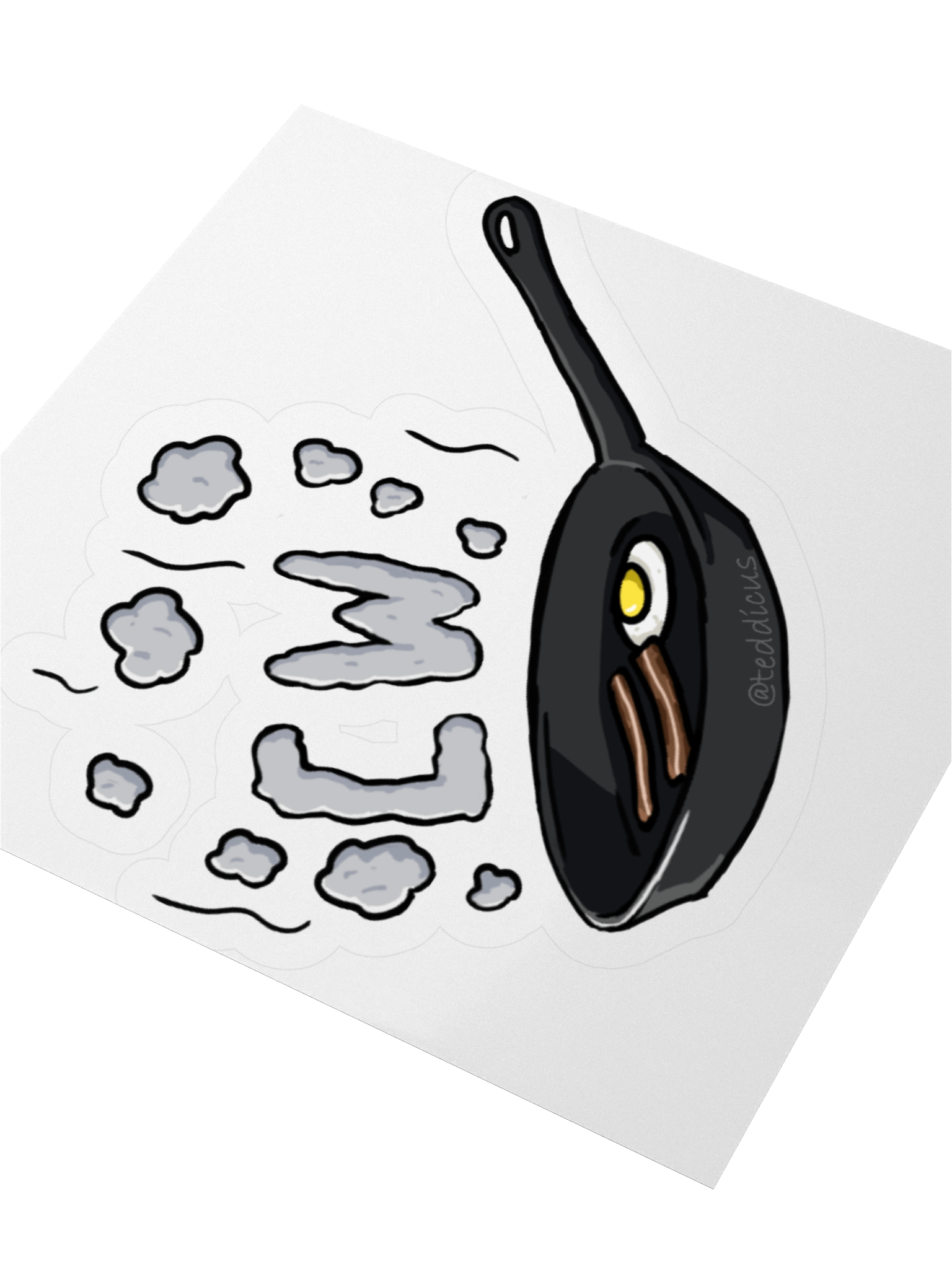 CraftWorks Frying Pan Sticker 🥈 by @teddicus product image (3)