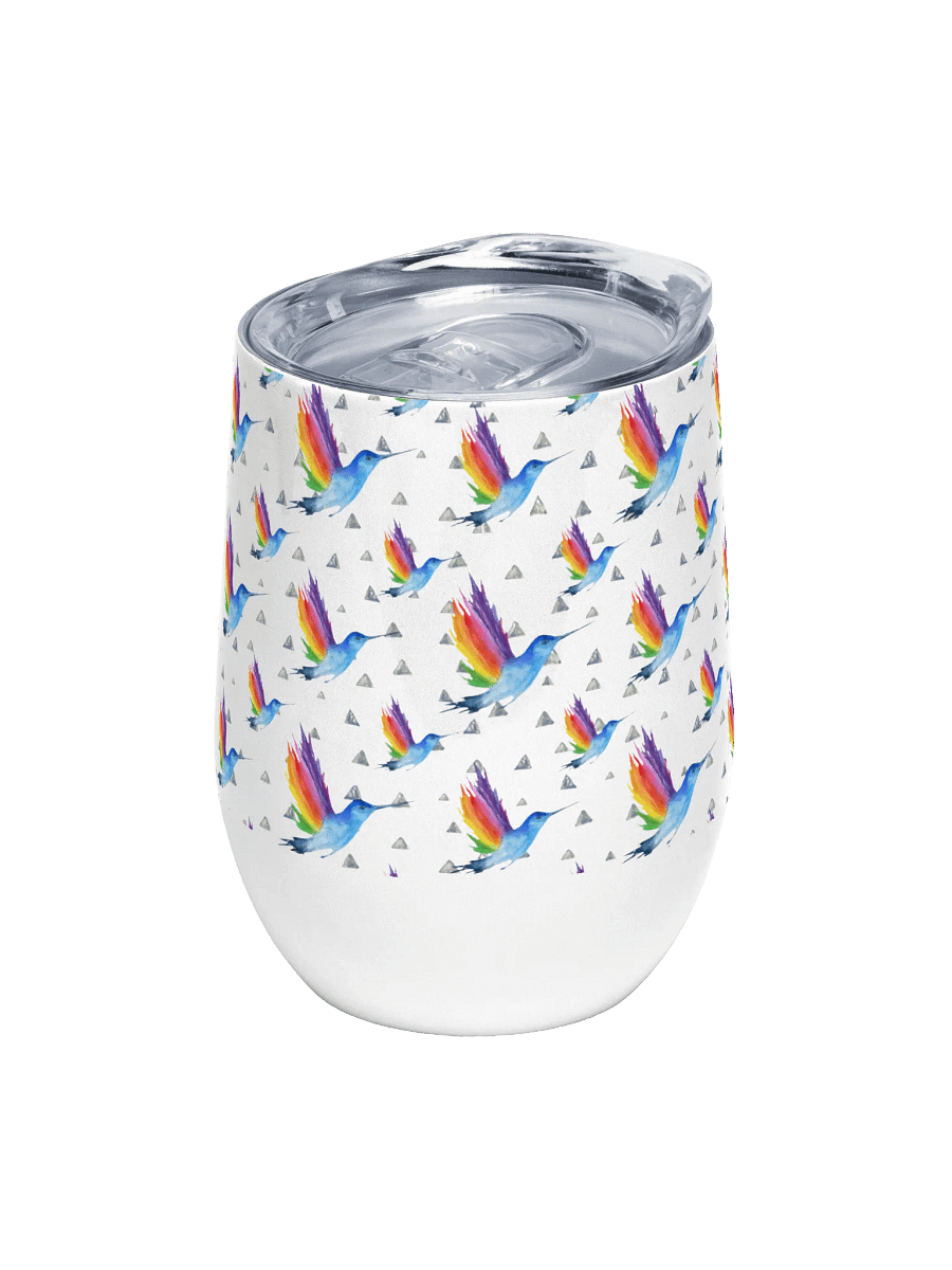 hummingbird Wine Tumbler gift for hummingbird enthusiast moms dads sons daughters friends colleagues product image (1)