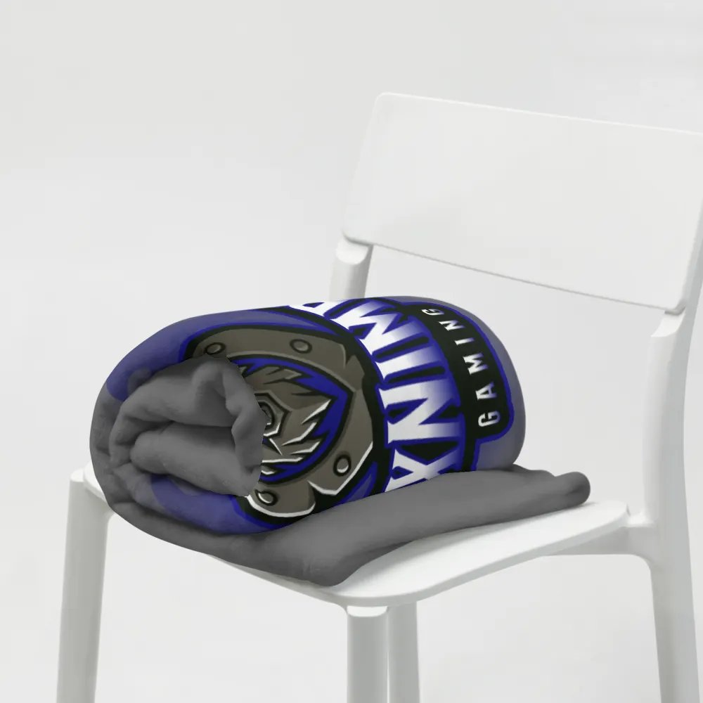 Blue Lion Shield Throw Blanket product image (8)
