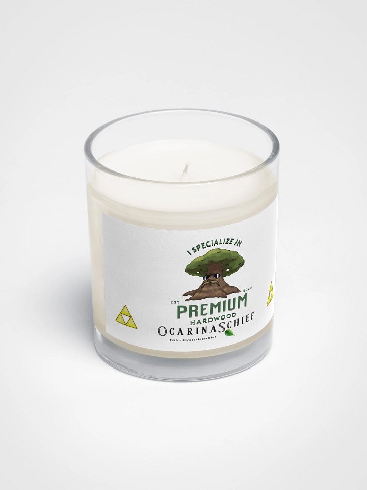 Premium Hardwood Soy Wax Candle In A Clear Glass Jar product image (2)