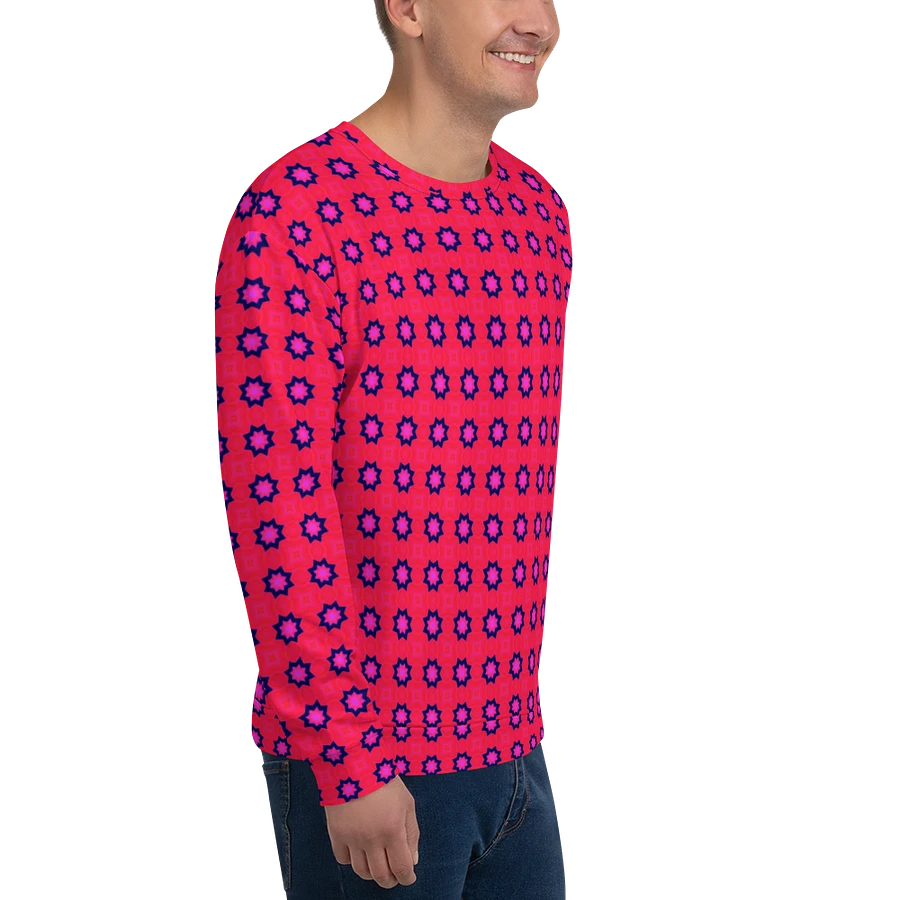Abstract Red Unisex All Over Print Sweatshirt product image (8)