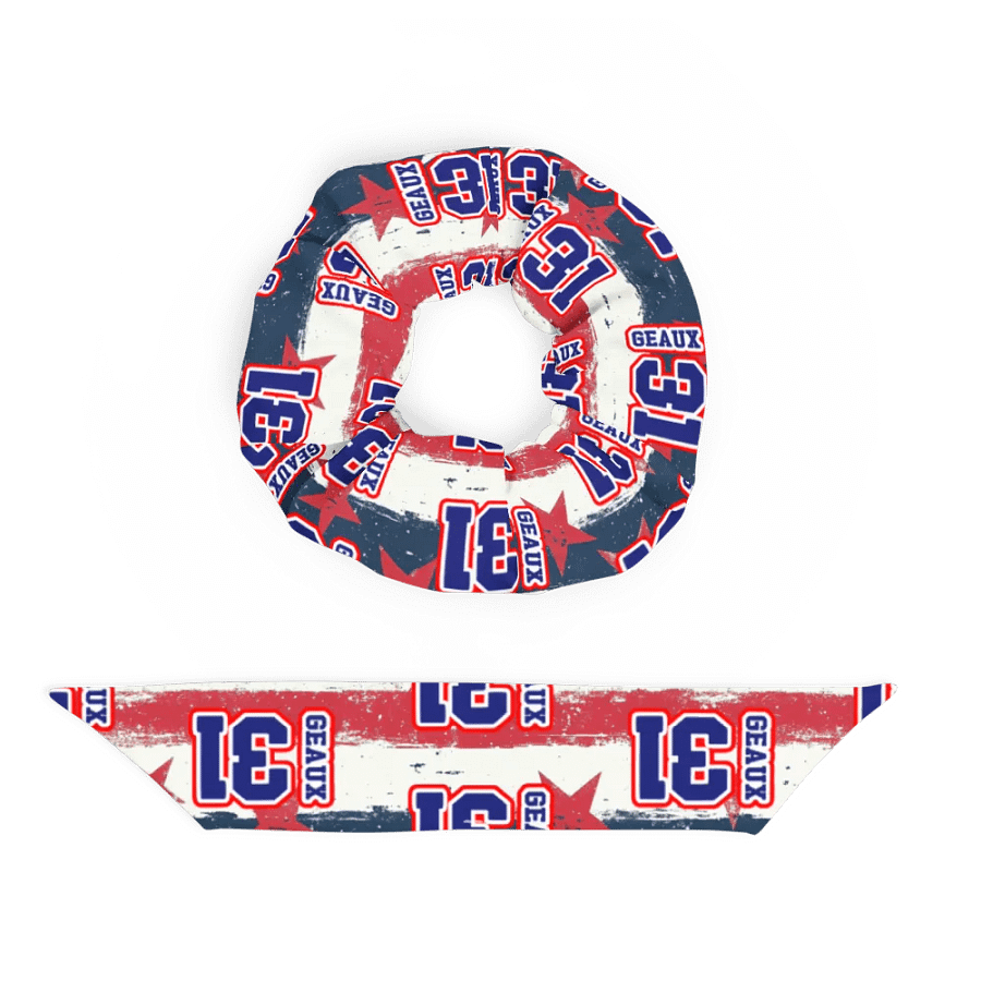 Geaux 31 Vintage Stars & Stripes Custom Hair Tie product image (5)
