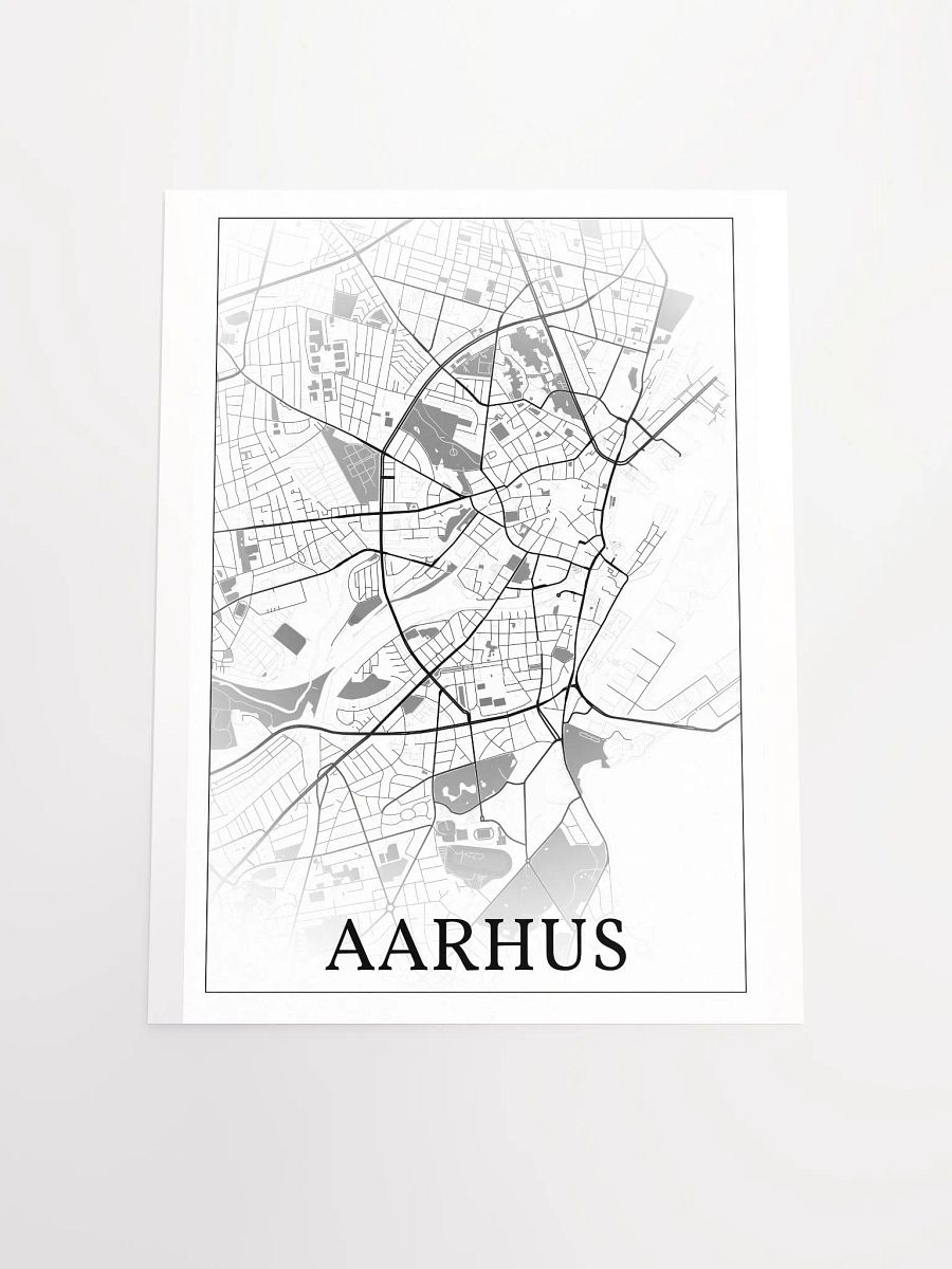 Aarhus, Denmark, city map print product image (16)