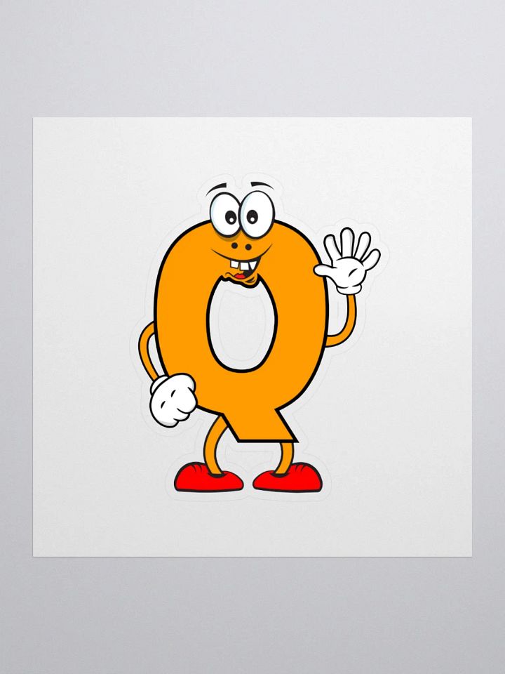 Q Letter Cartoon Character Sticker product image (3)