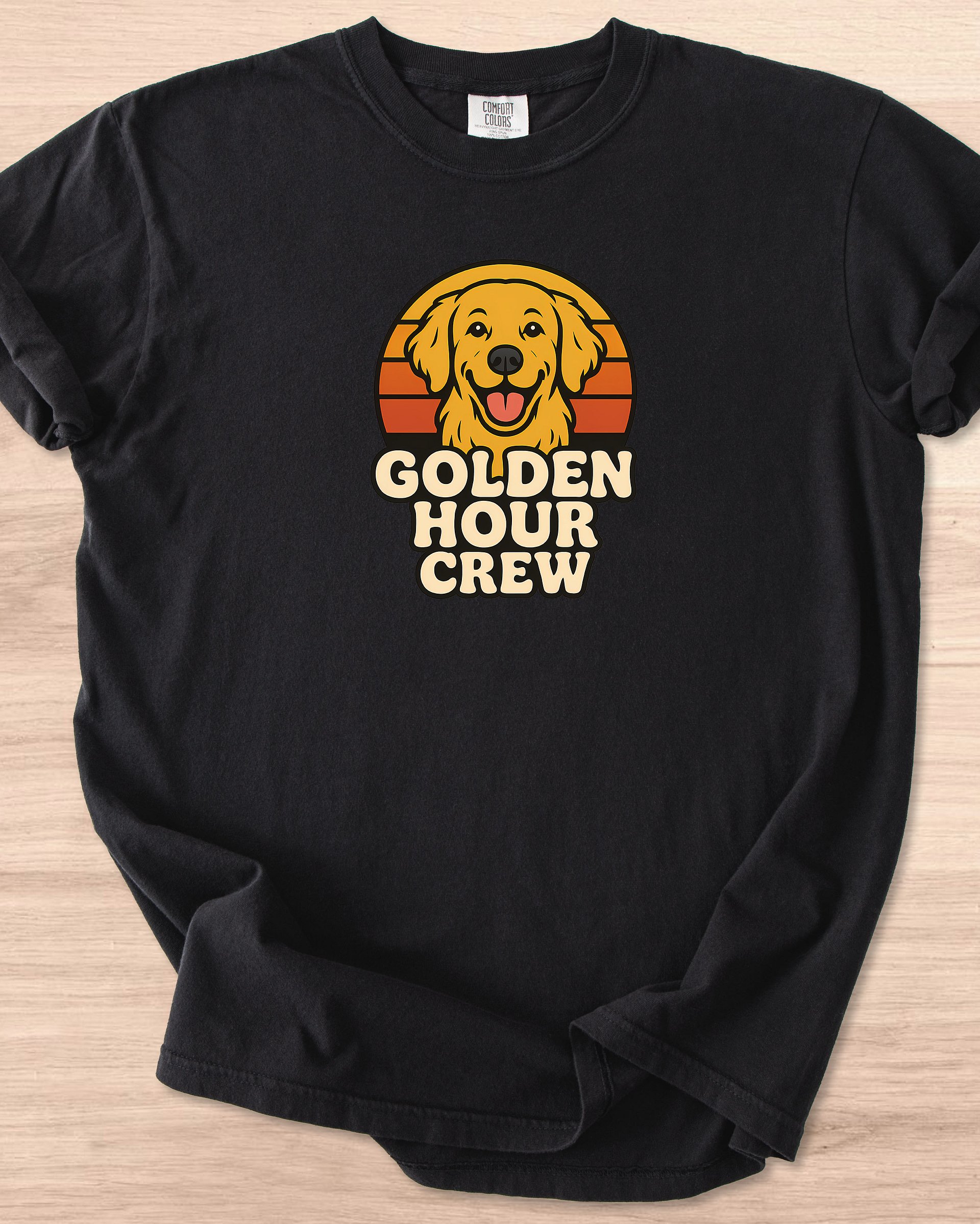 Golden Hour Crew (Golden Retriever) Tee product image (6)