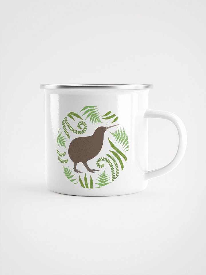 Kiwi and Fern Enamel Mug product image (1)