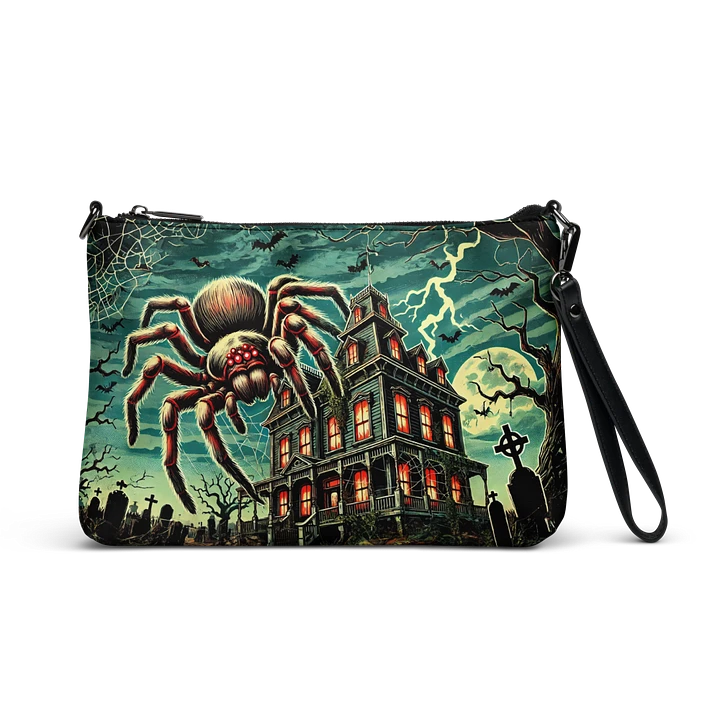 Giant Spider Haunted House Crossbody Bag - Spooky Purse product image (1)