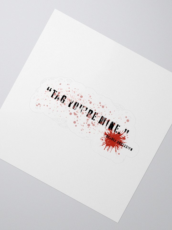 Tag You're Mine Sticker product image (7)