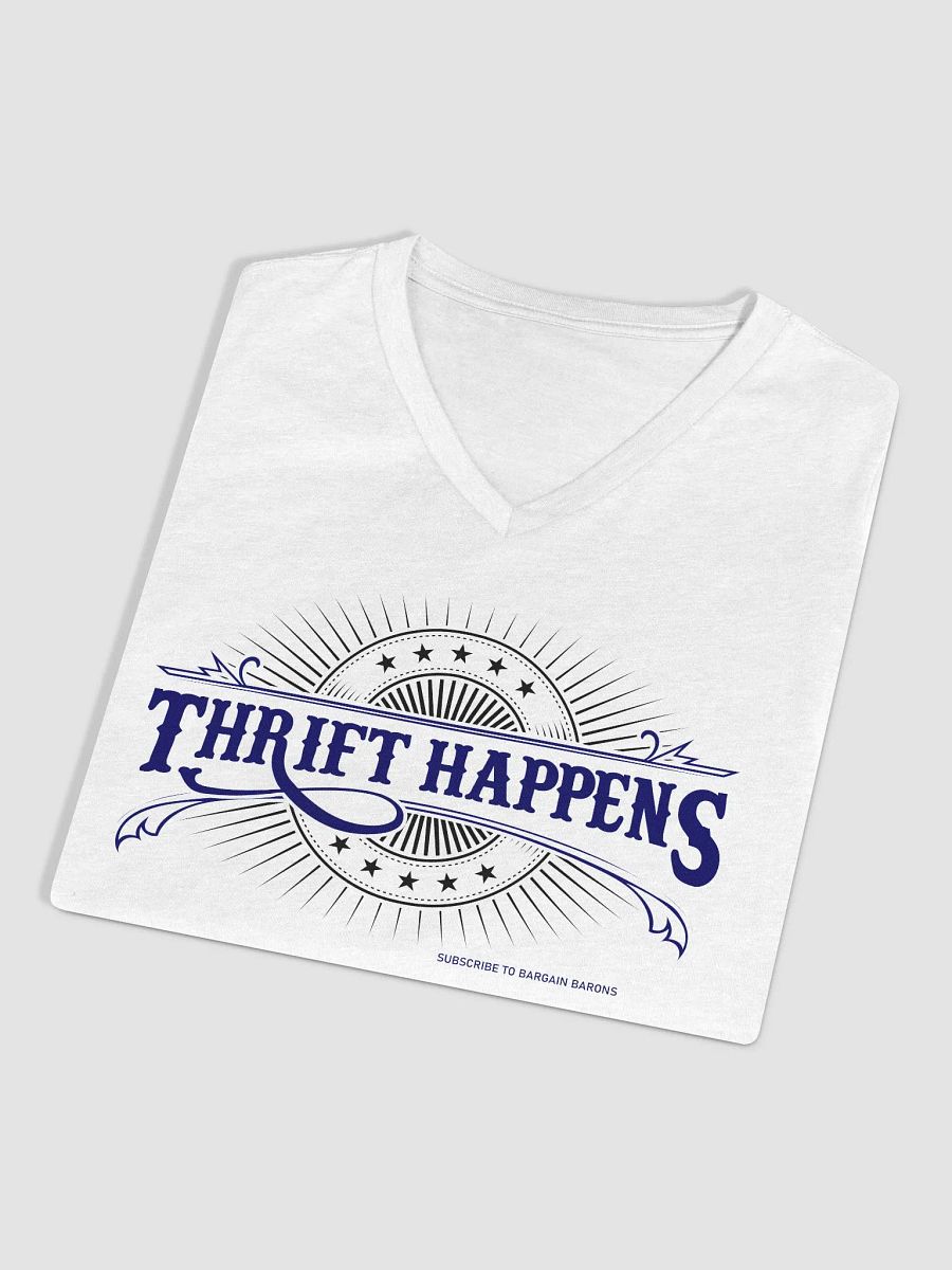 THRIFT HAPPENS (Ladies' V-Neck - Light) product image (8)