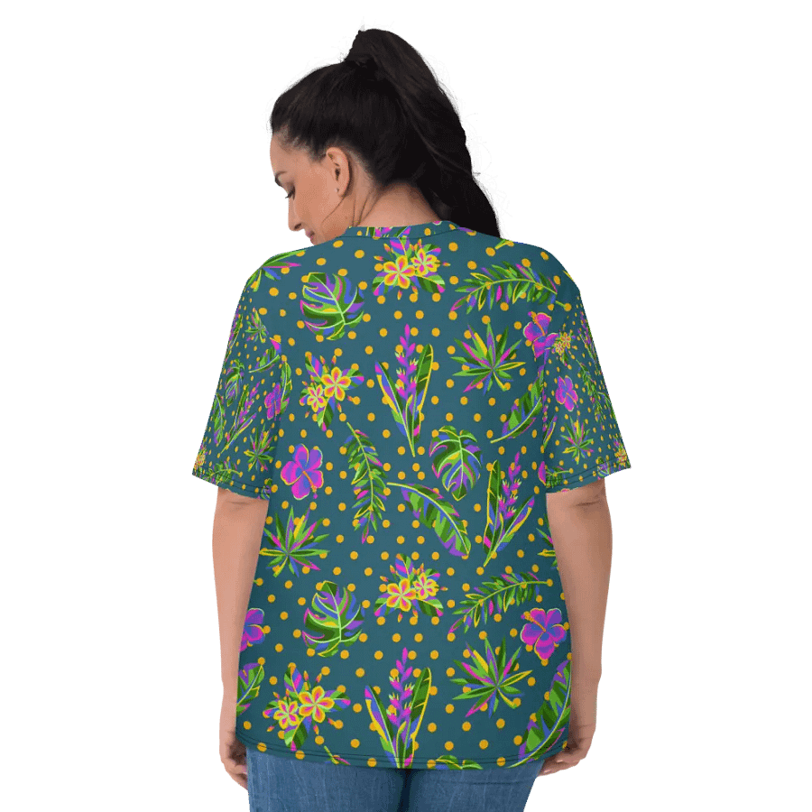 Ladies T shirt all over print tropical design product image (6)