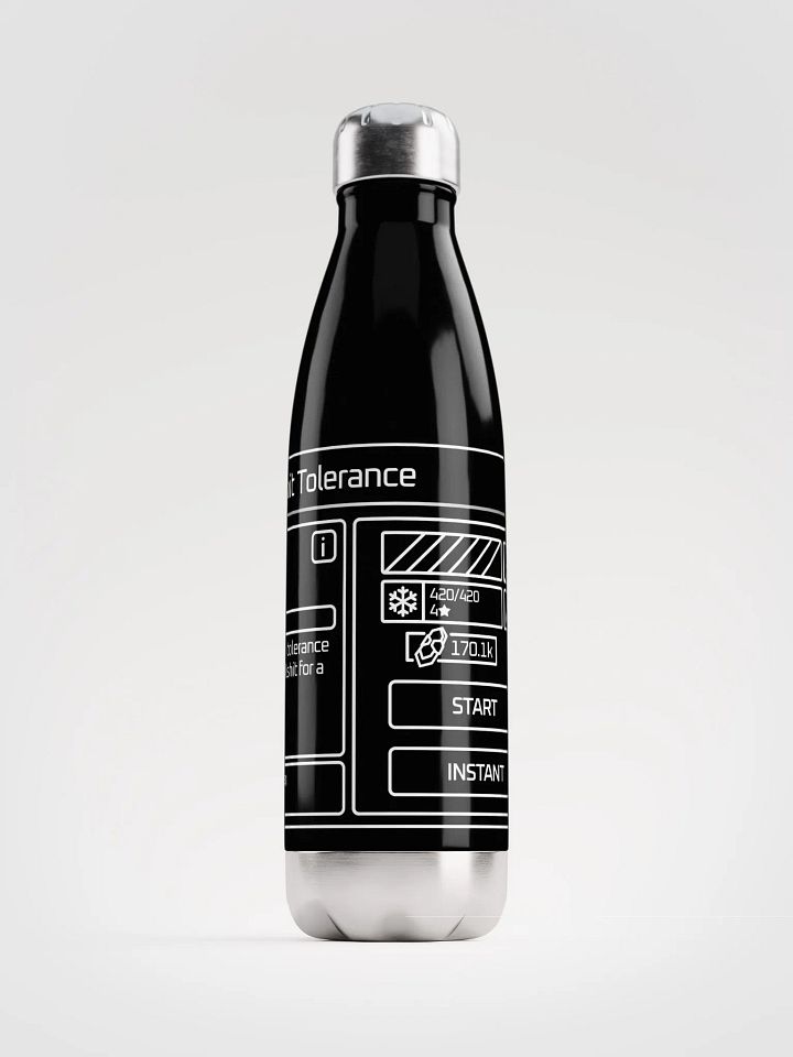 Prime Bullshit Tolerance Stainless Steel Water Bottle product image (1)