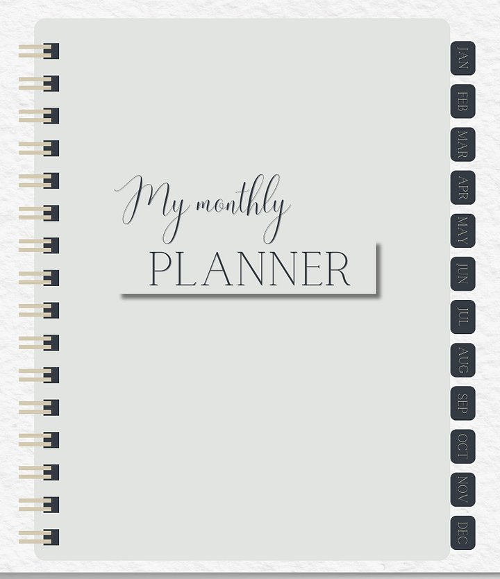 Minimalistic Digital Monthly Planner product image (1)